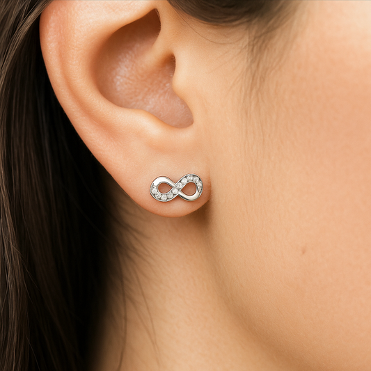 Crystal Infinity Earrings