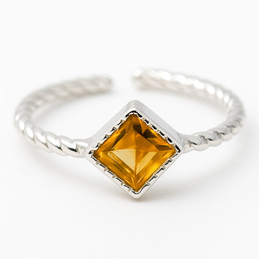 Emerald Bohemian Silver Ring