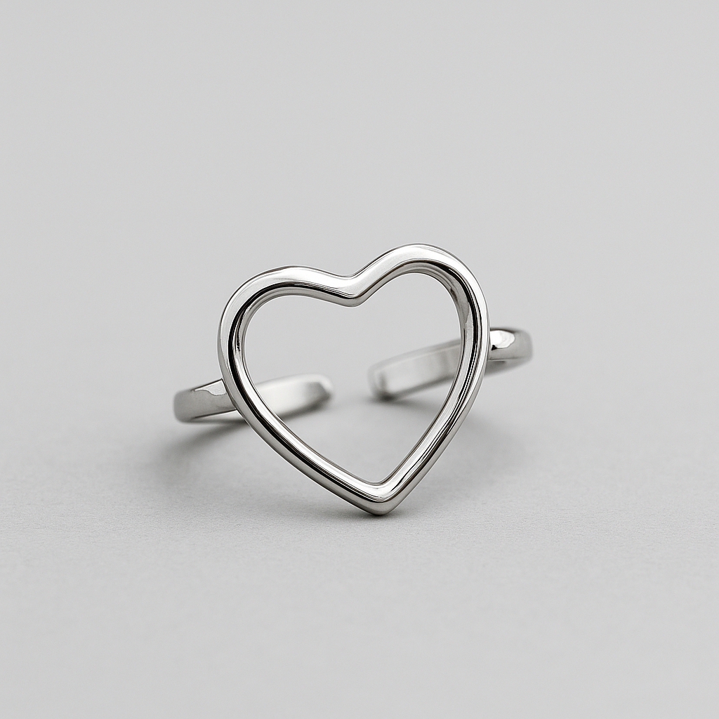 Adjustable Heart Ring