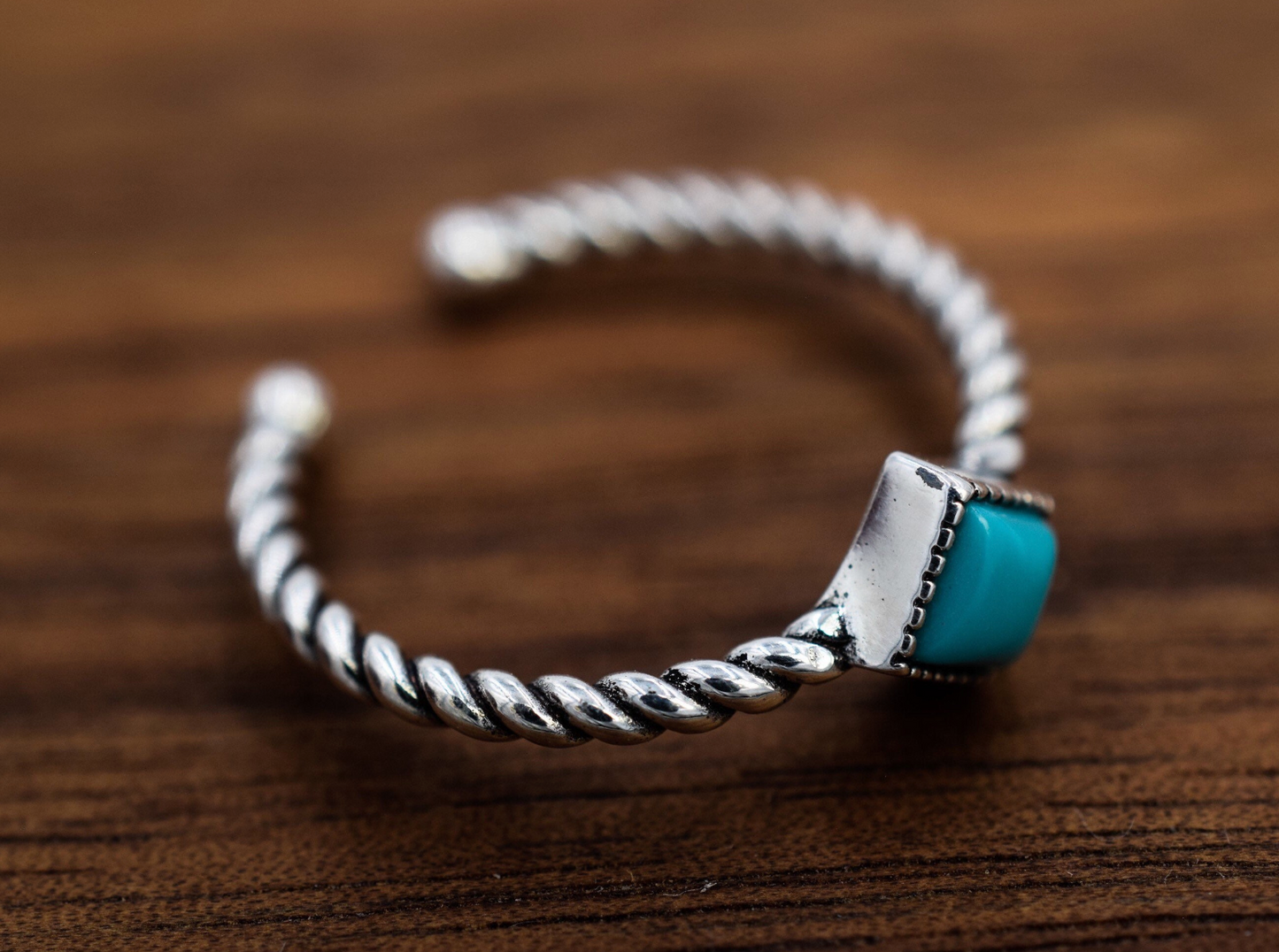 Turquoise Boho Adjustable Ring