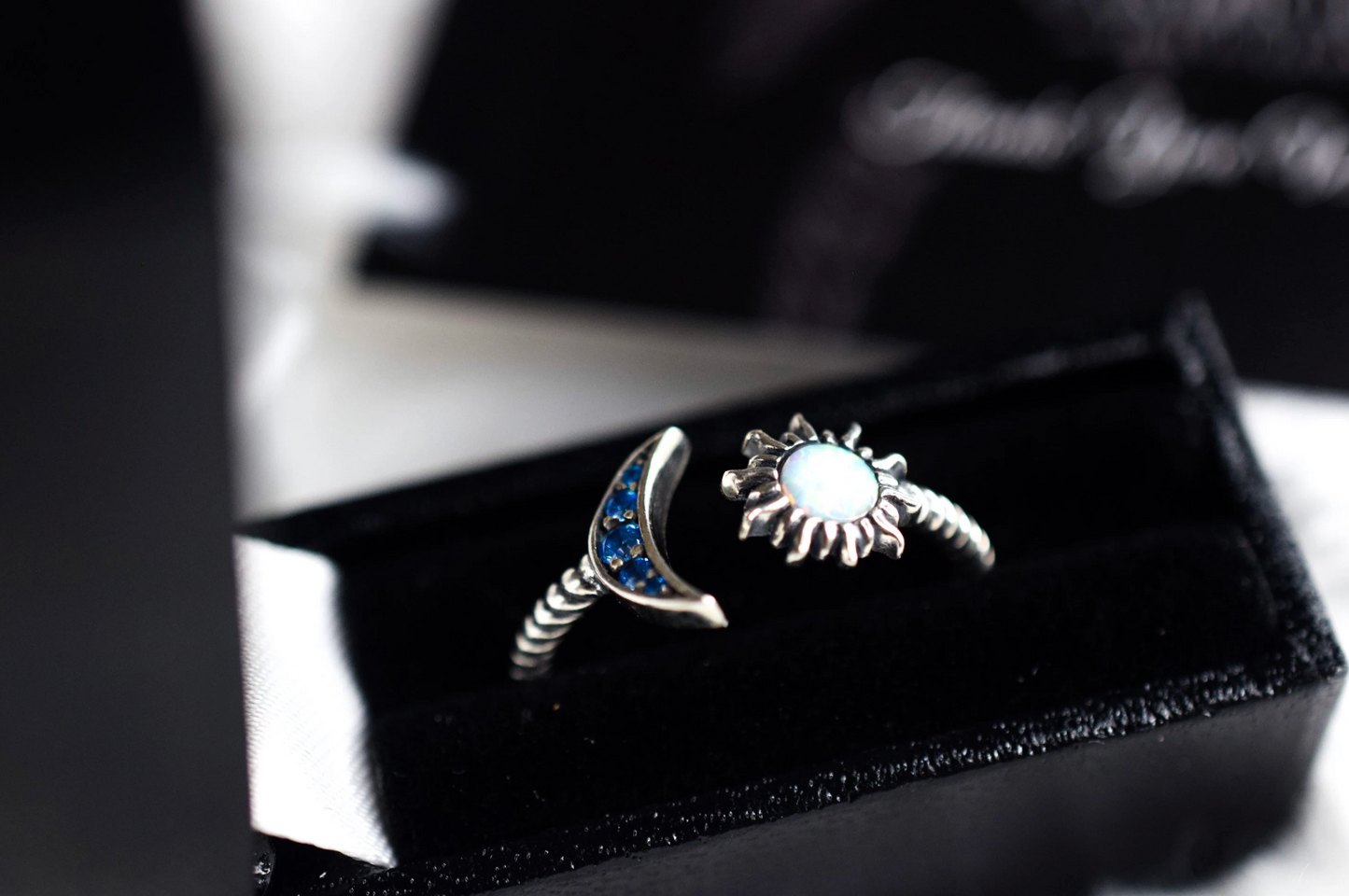Adjustable Sun and Moon Ring