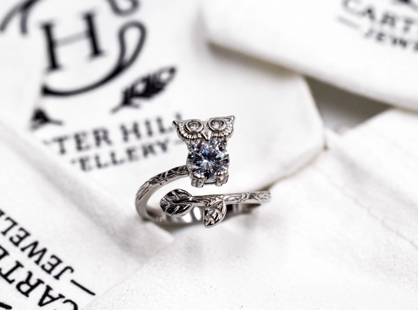 Adjustable Owl Ring
