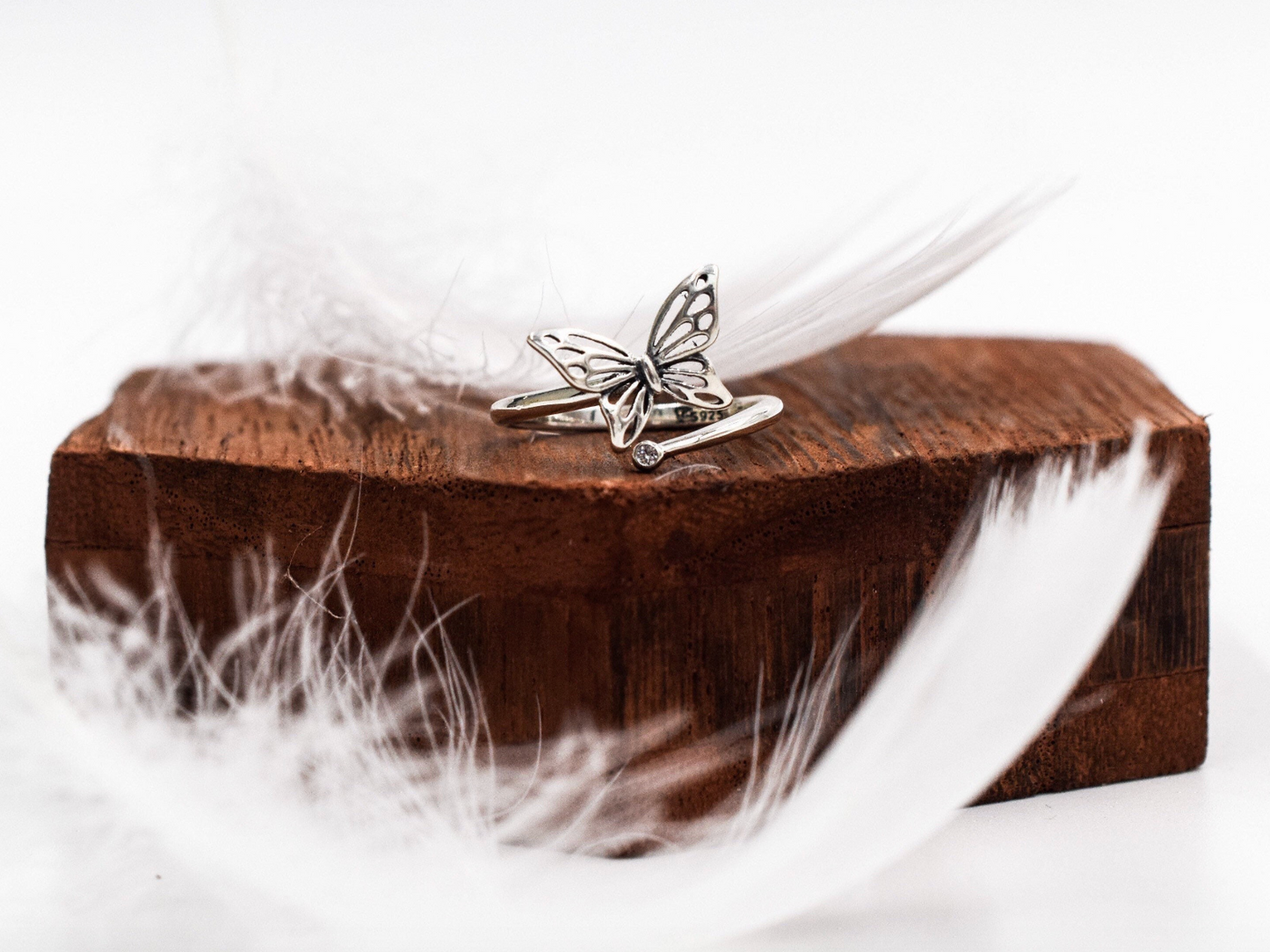 S925 Butterfly Ring