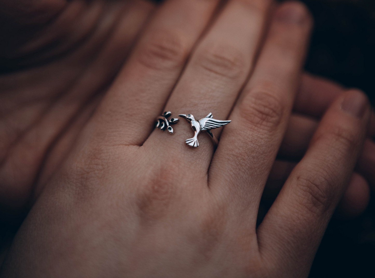 S925 Humming Bird Ring