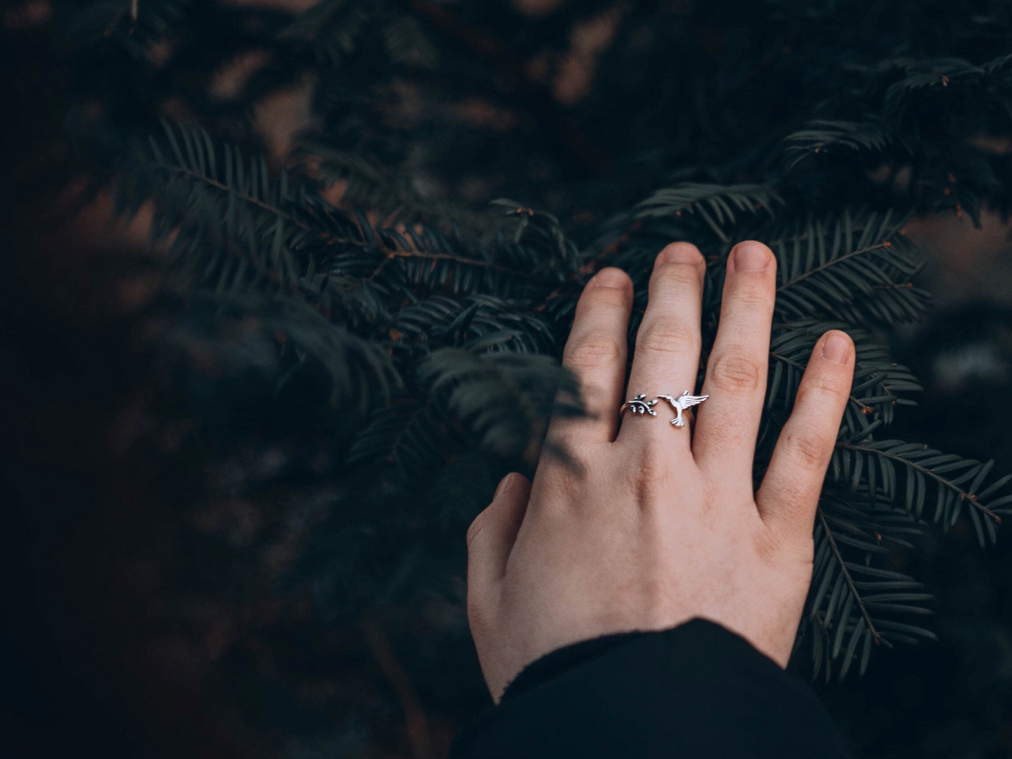 S925 Humming Bird Ring