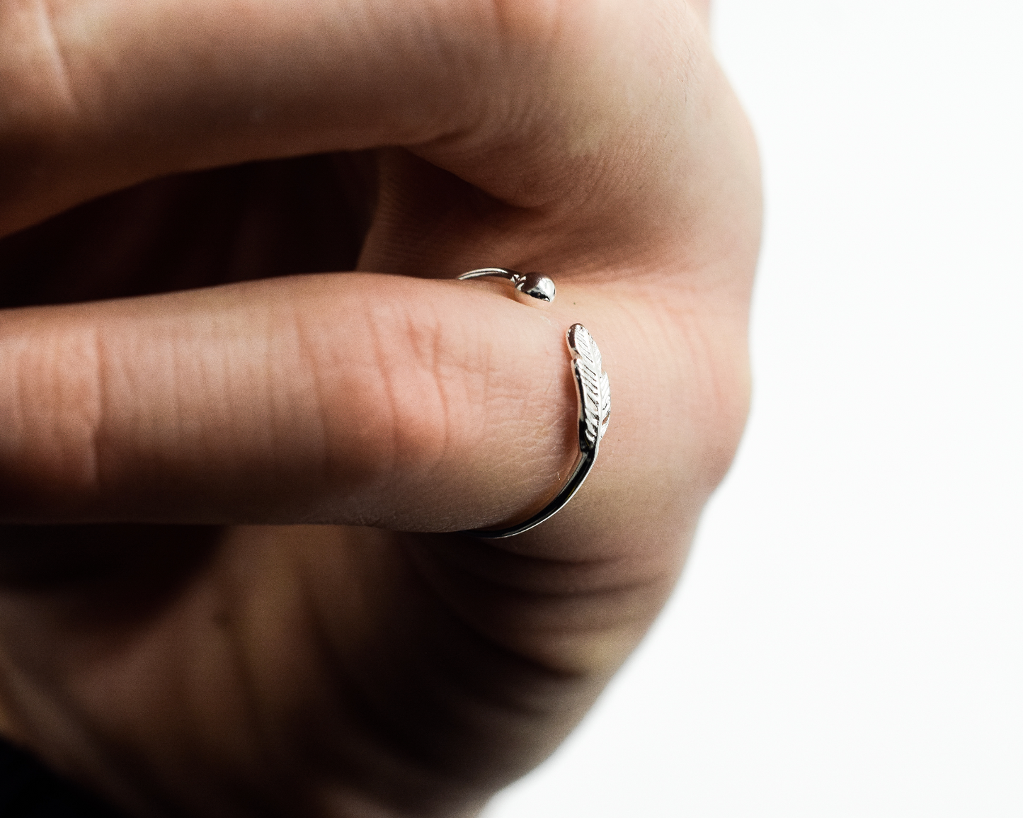 Ethereal Angel Feather Ring
