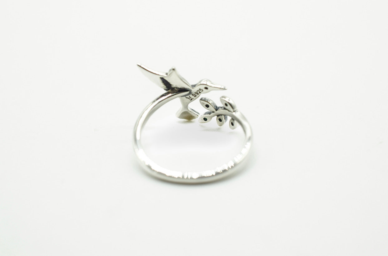 S925 Humming Bird Ring