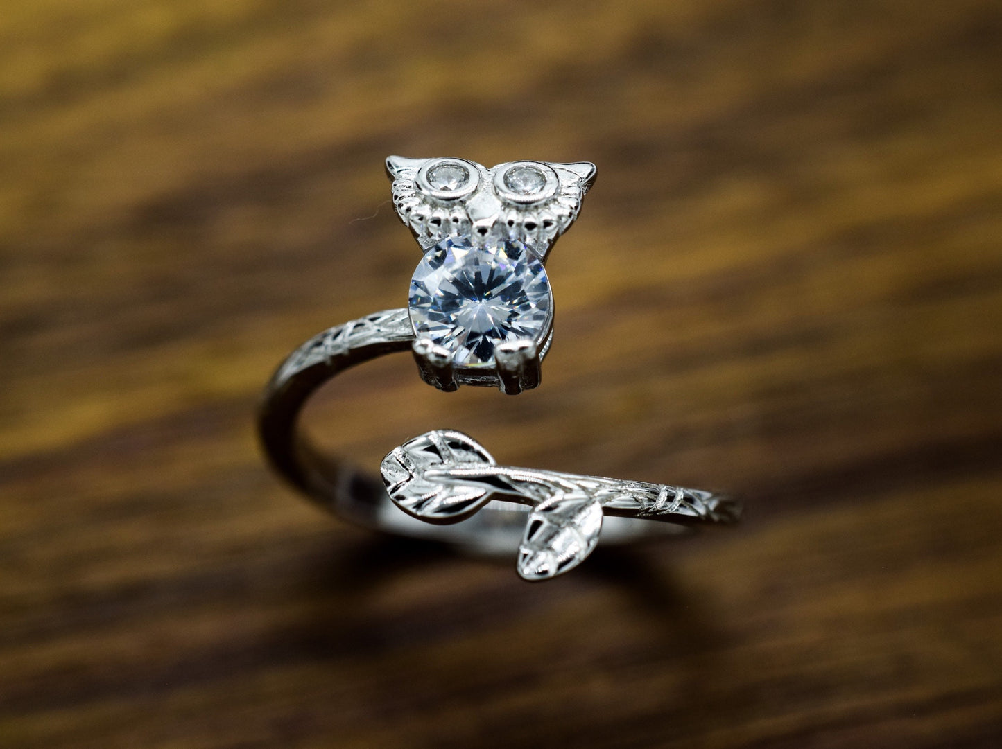 Adjustable Owl Ring