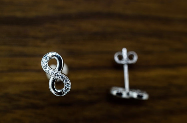 Crystal Infinity Earrings