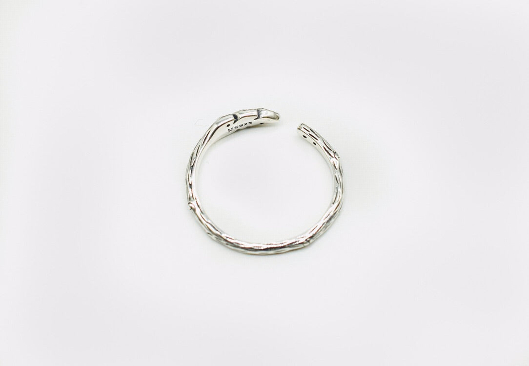 Luxury 925 Sterling Silver Feather Ring