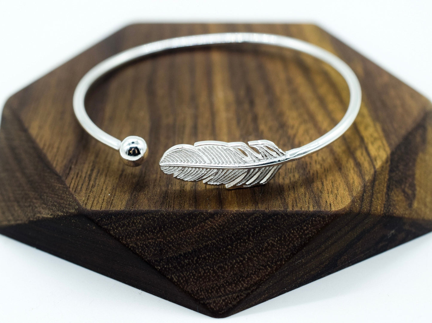 Adjustable Feather Bangle