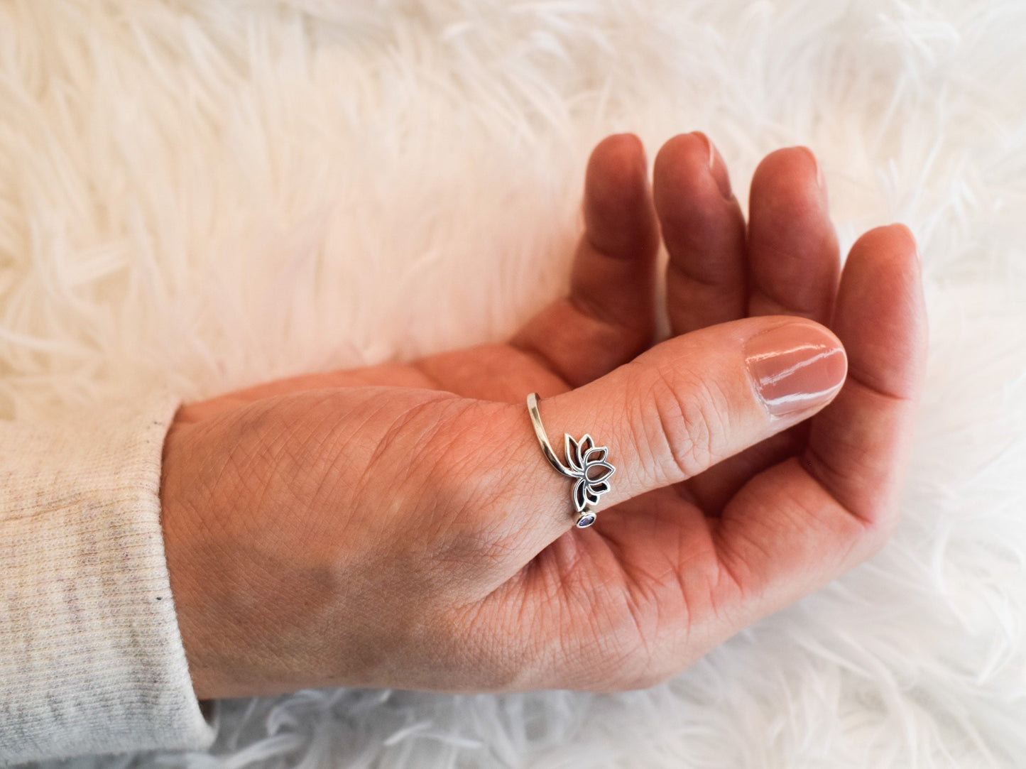 Adjustable Lotus Ring