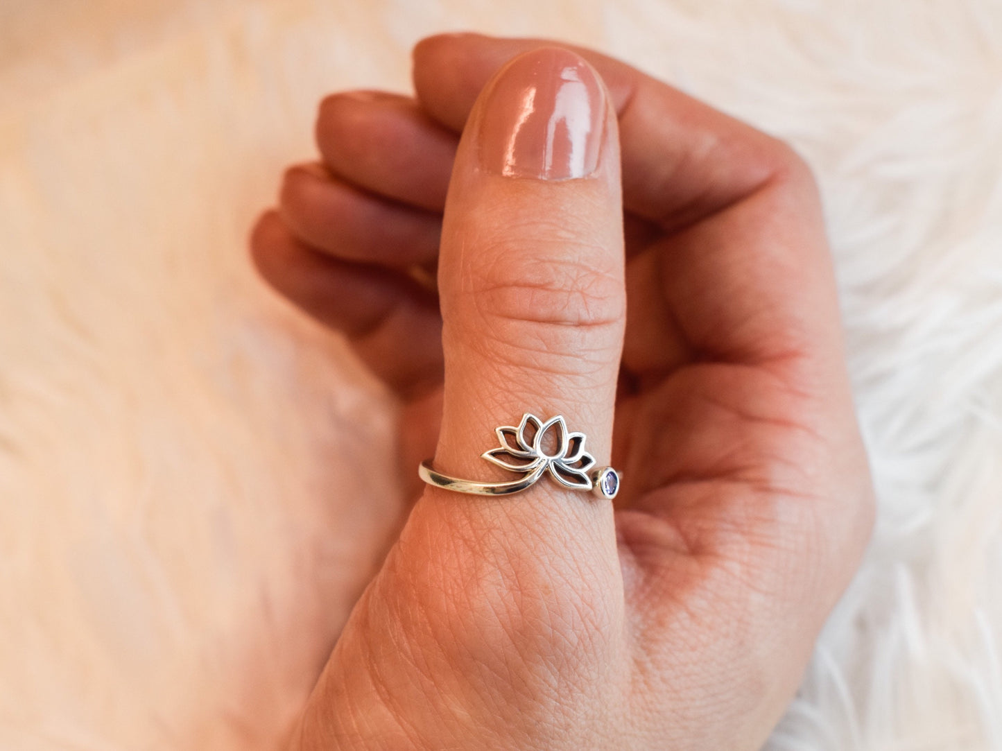 Adjustable Lotus Ring