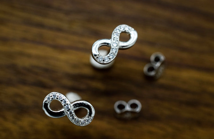 Crystal Infinity Earrings