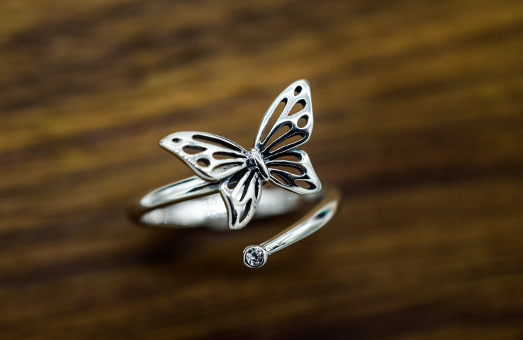 S925 Butterfly Ring