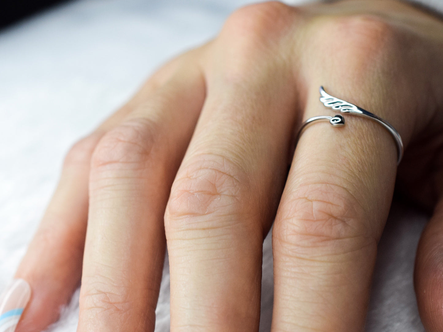 Angel Wing Feather Ring