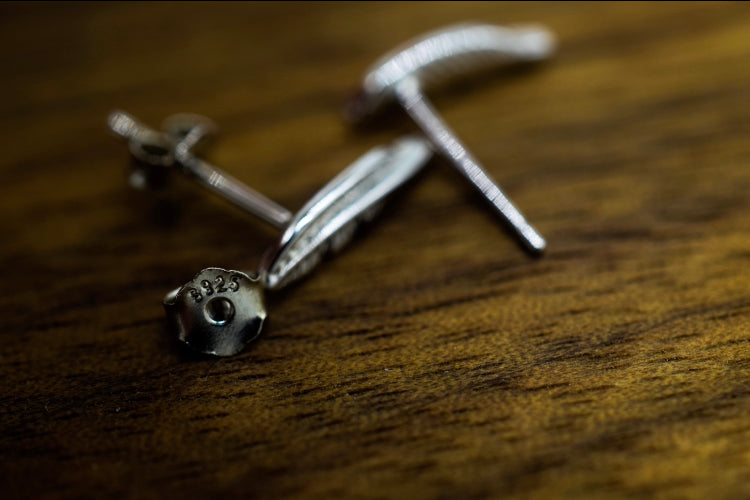 Feather Stud Earrings