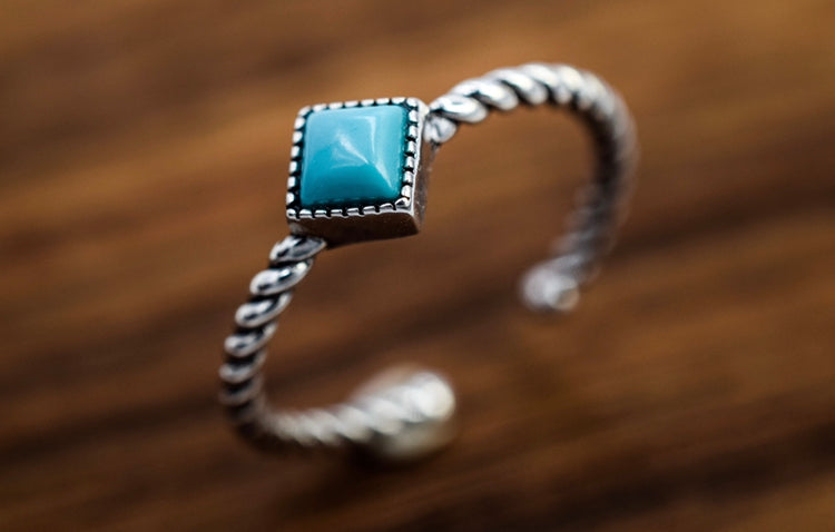 Turquoise Boho Adjustable Ring
