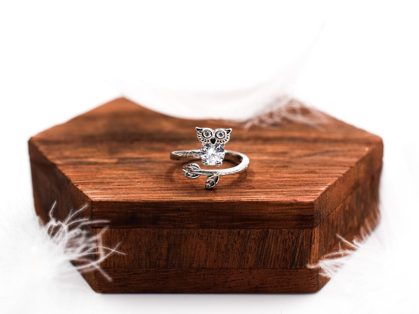 Adjustable Owl Ring