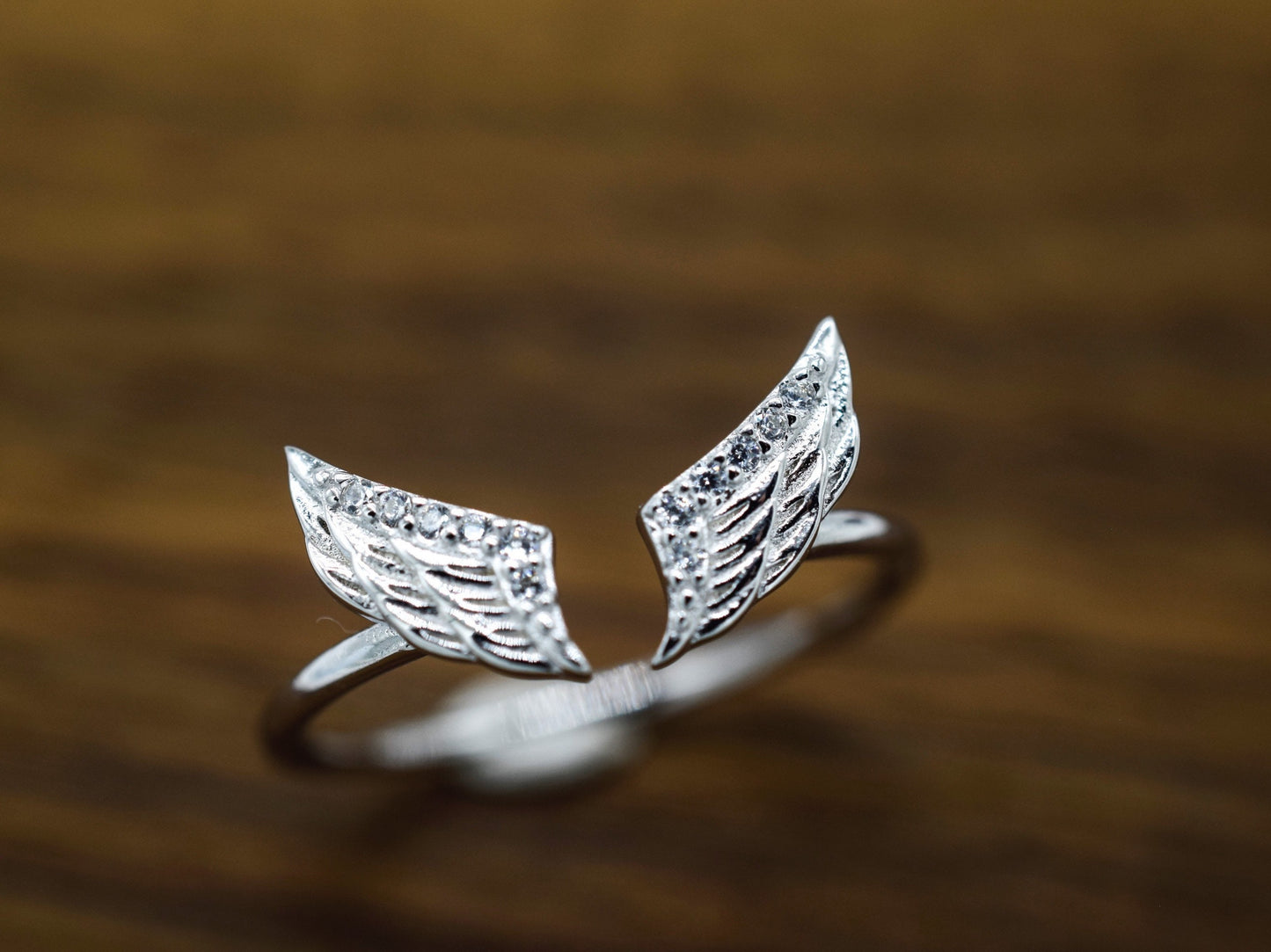 Delicate Angel Wing Ring