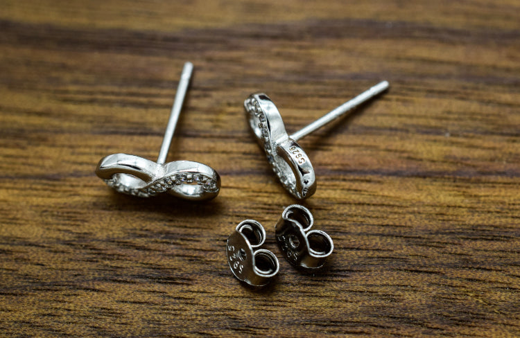 Crystal Infinity Earrings