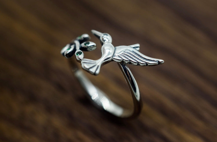 S925 Humming Bird Ring