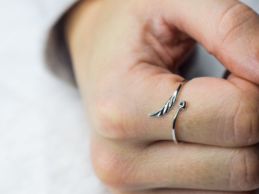Angel Wing Feather Ring