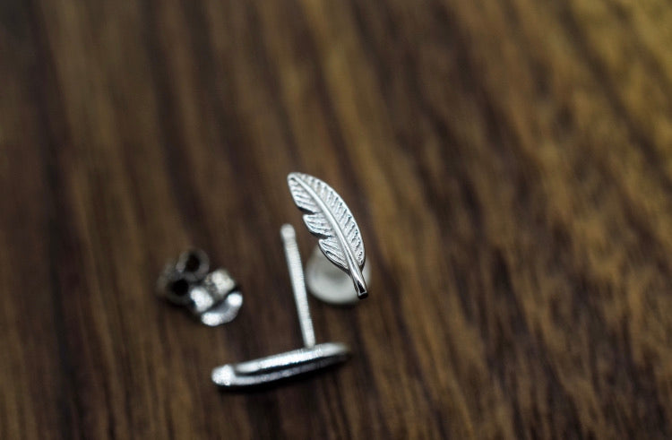 Feather Stud Earrings