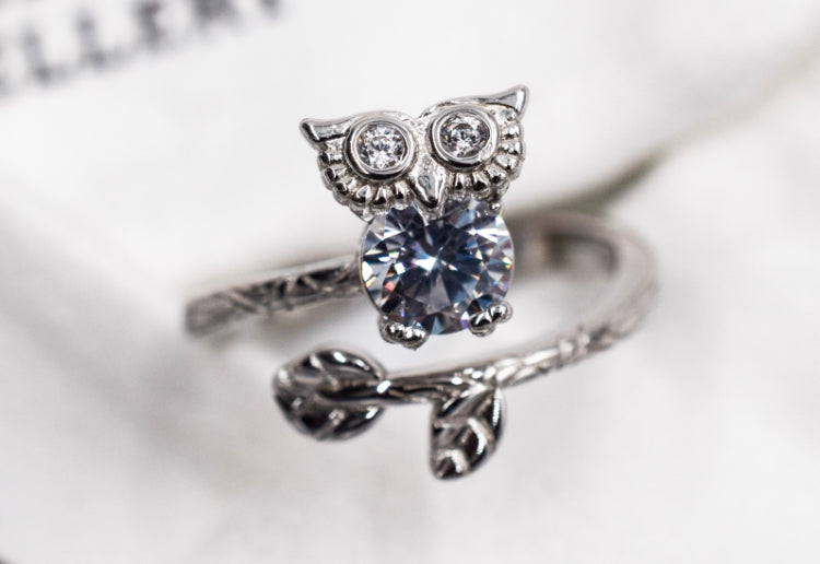 Adjustable Owl Ring