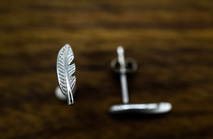 Feather Stud Earrings