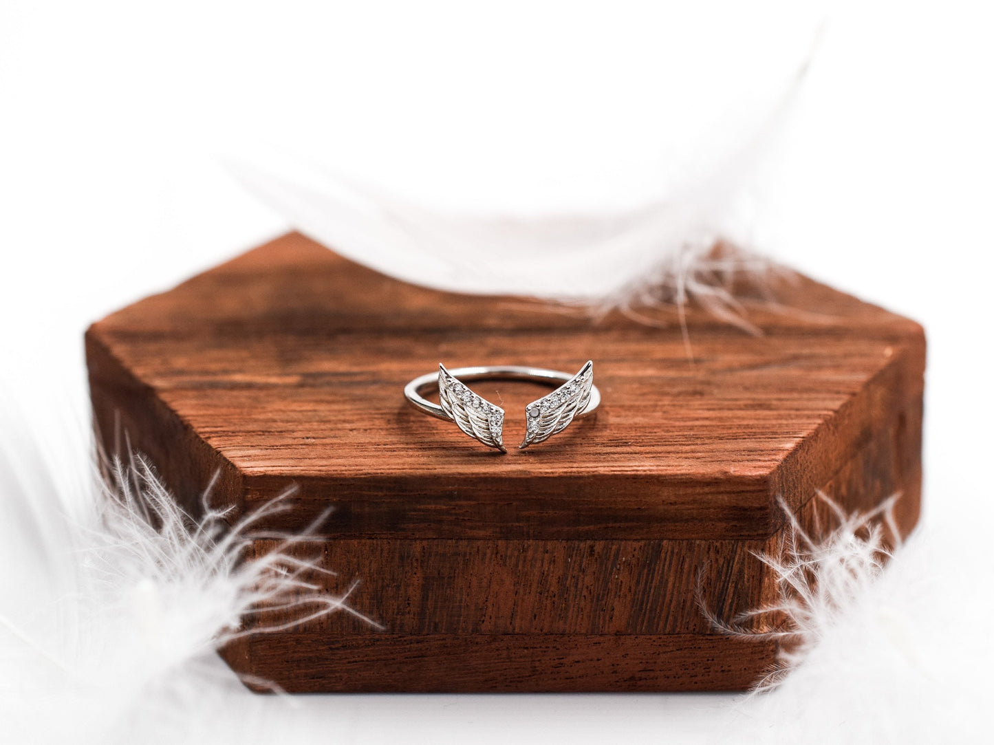 Delicate Angel Wing Ring