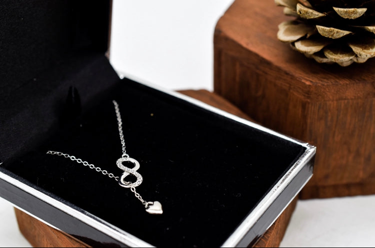 Infinity Heart Necklace – 925 Sterling Silver