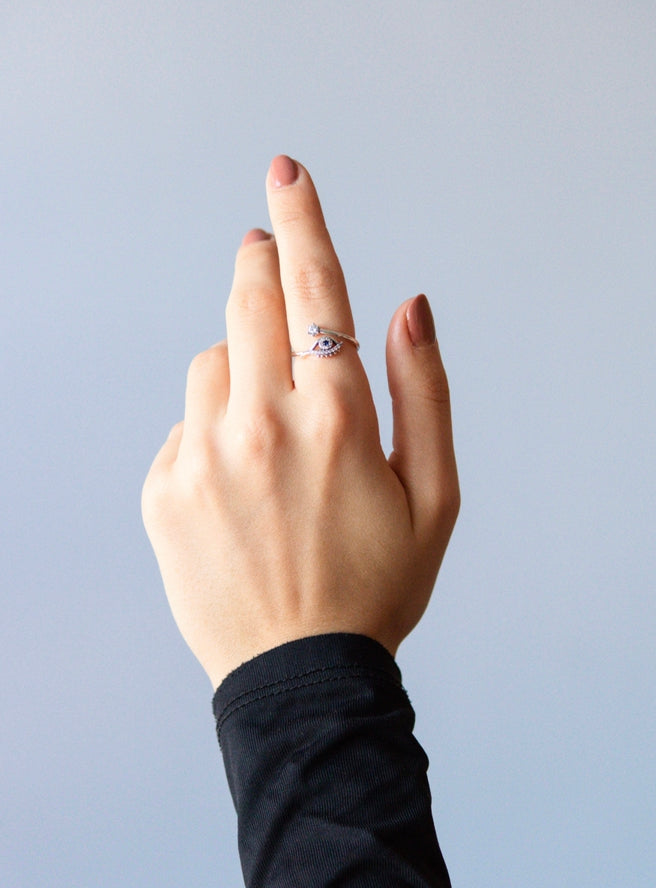 Silver All seeing Eye Ring