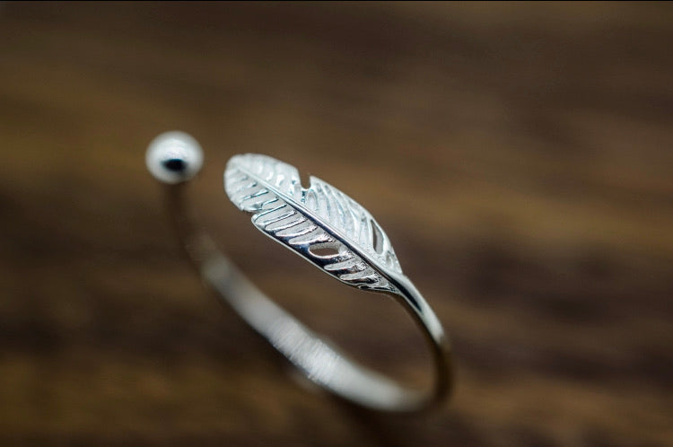 Ethereal Angel Feather Ring