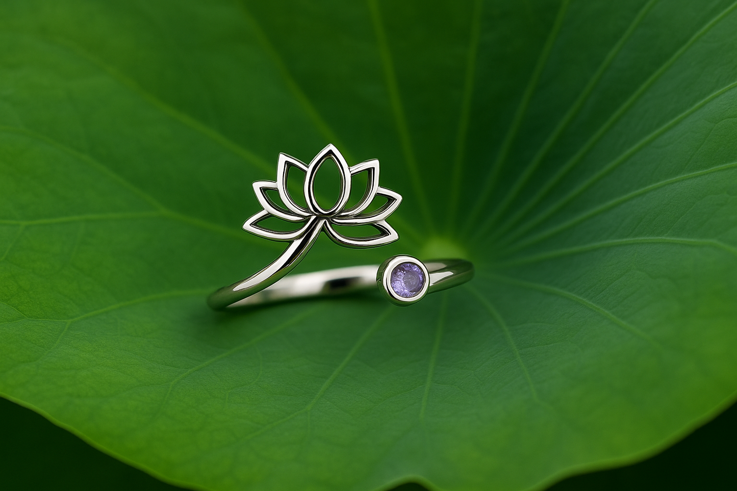 Adjustable Lotus Ring