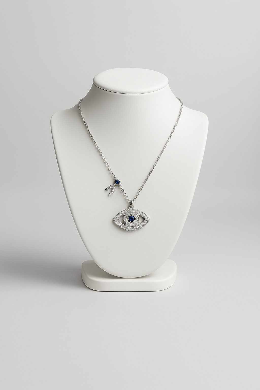 Blue Gem All Seeing Eye Necklace