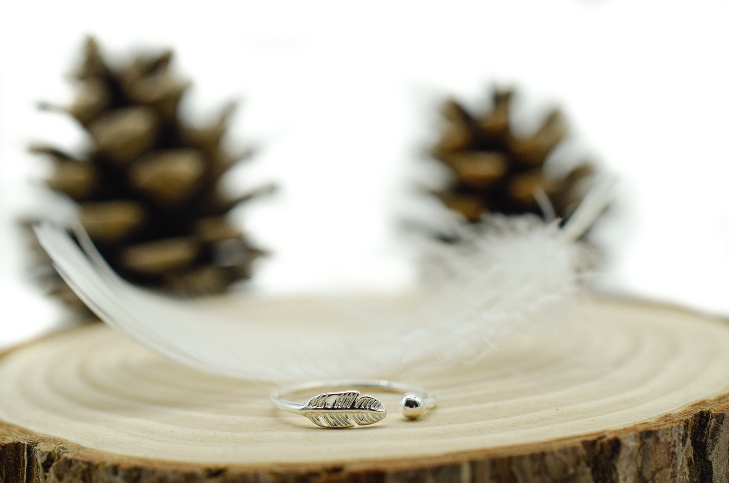 Ethereal Angel Feather Ring
